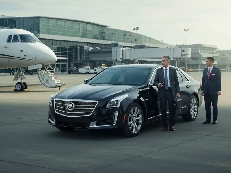 Lincoln Park Limo & Car Service airport pickup vehicle